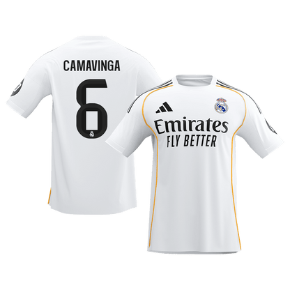 Calidad Premium Camiseta CAMAVINGA #6 Real Madrid 2025/26 Primera Equipación -Versión Hincha
