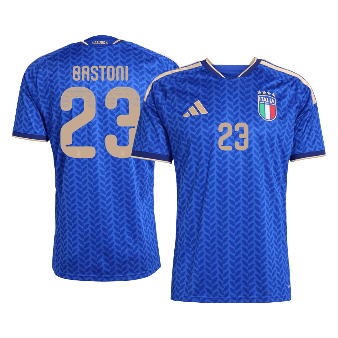 Camiseta BASTONI #23 Italy 2026 Primera Equipación Copa del Mundo - Versión Hincha