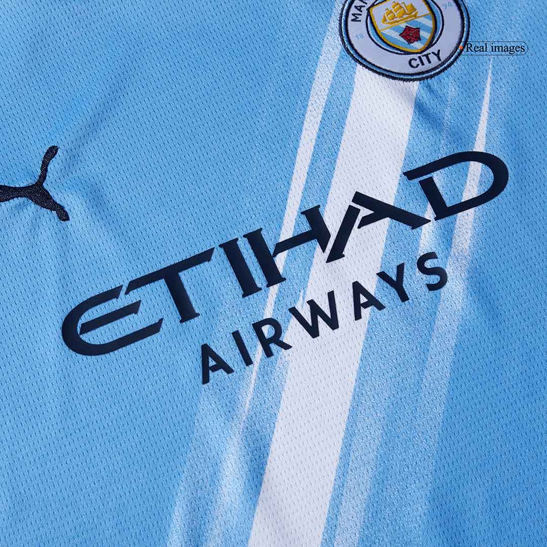 Conjunto Infantil Completo Manchester City 2025/26 Primera Equipación Kids-Camisetas Pasion Shop