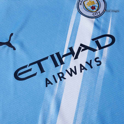 Conjunto Infantil Completo Manchester City 2025/26 Primera Equipación Kids-Camisetas Pasion Shop