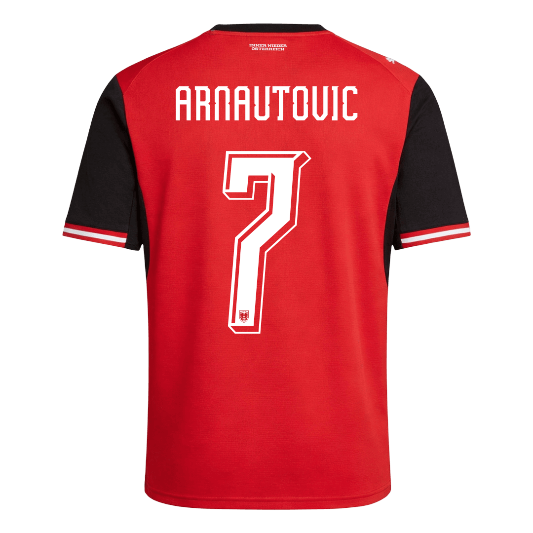 Camiseta ARNAUTOVIC #7 Austria 2026 Primera Equipación Copa del Mundo - Versión Hincha