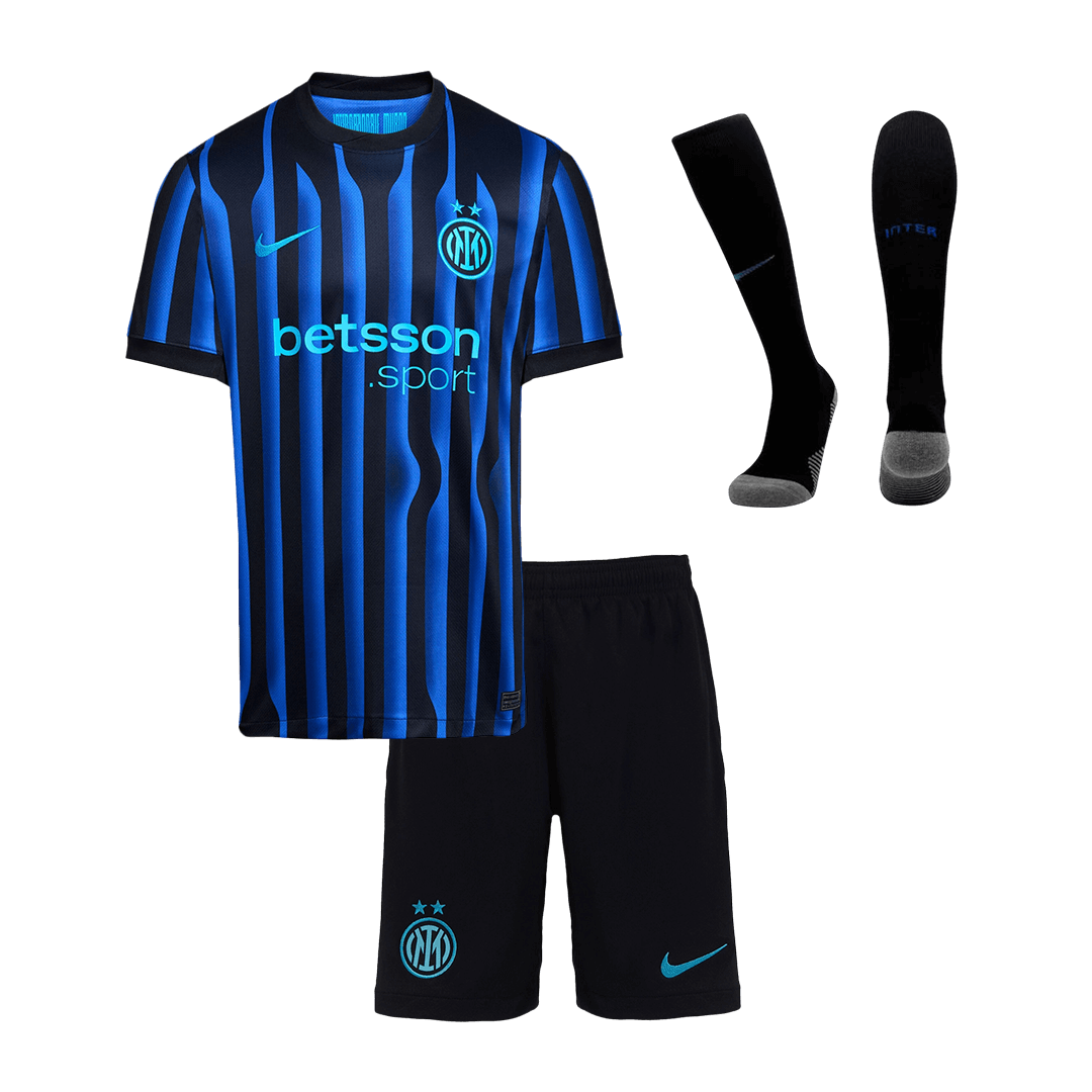Conjunto Infantil Completo Inter Milan 2025/26 Primera Equipación-Camisetas Pasion Shop