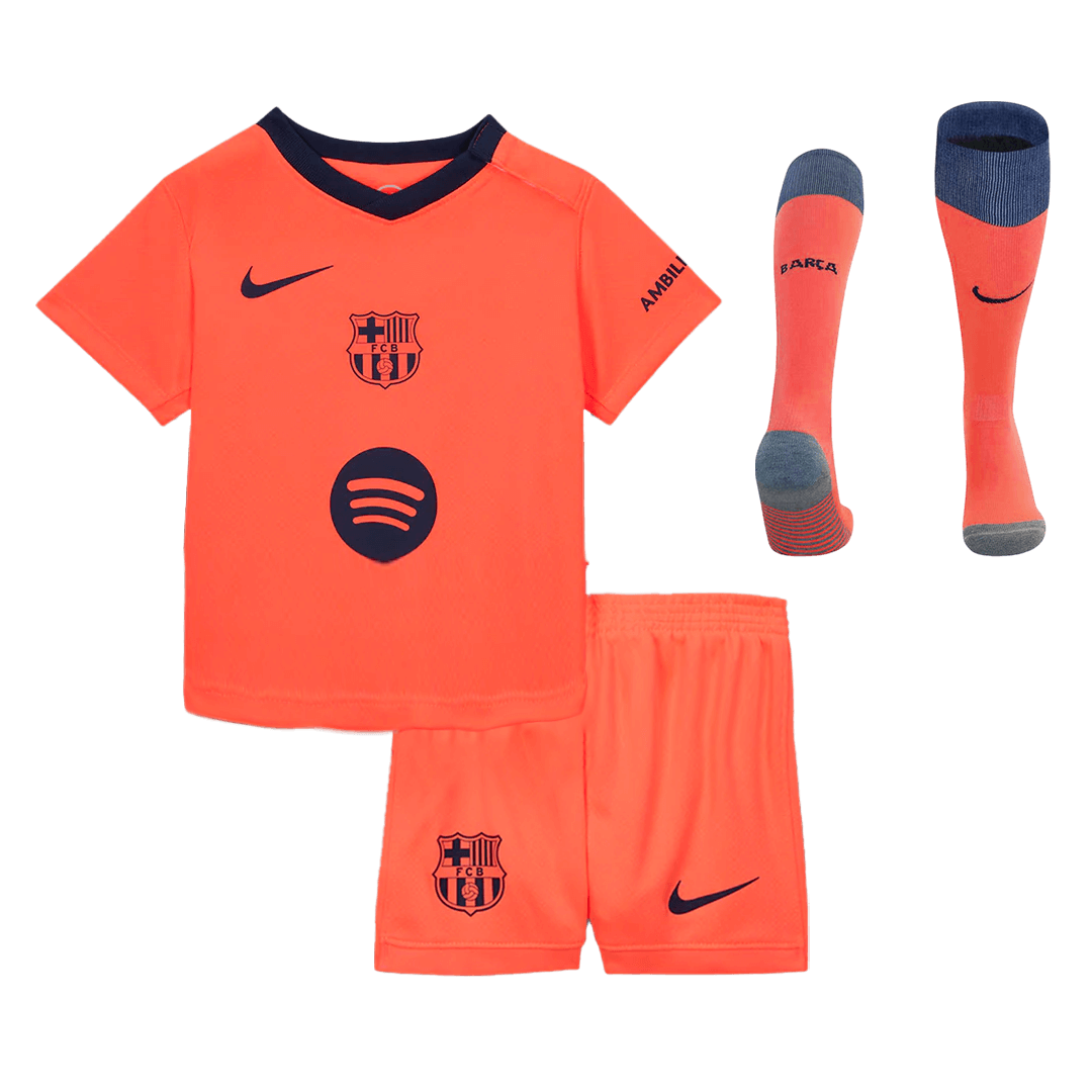 Conjunto Infantil Completo Barcelona 2025/26 Tercera Equipación Kids