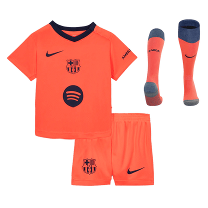 Conjunto Infantil Completo Barcelona 2025/26 Tercera Equipación Kids
