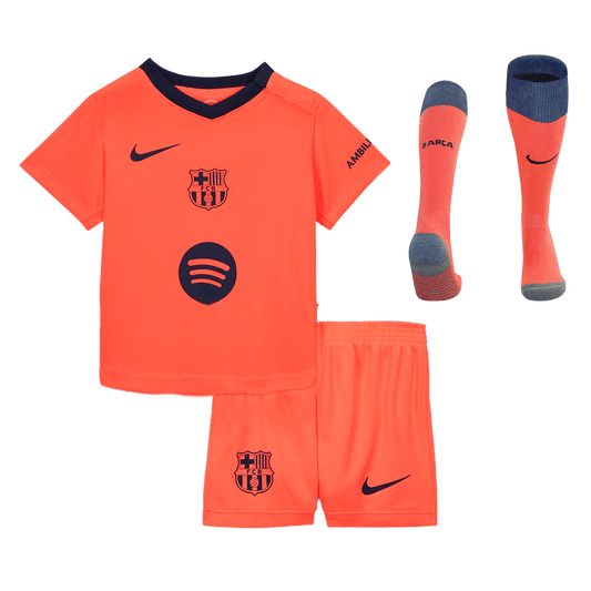 Conjunto Infantil Completo Barcelona 2025/26 Tercera Equipación Kids