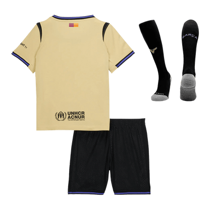 Conjunto Infantil Completo Barcelona 2025/26 Segunda Equipación Kids-Camisetas Pasion Shop