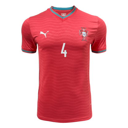 Camiseta Auténtica RÚBEN DIAS #4 Portugal 2026 Primera Equipación Copa del Mundo -Versión Jugador