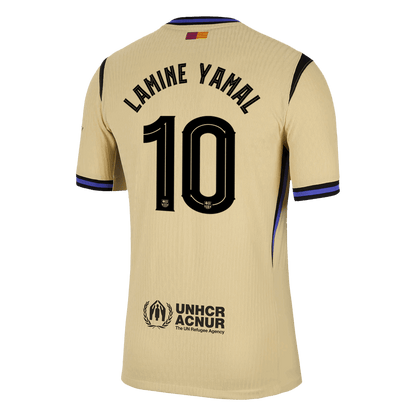 UCL Camiseta Auténtica LAMINE YAMAL #10 Barcelona 2025/26 Segunda Equipación-Versión Jugador