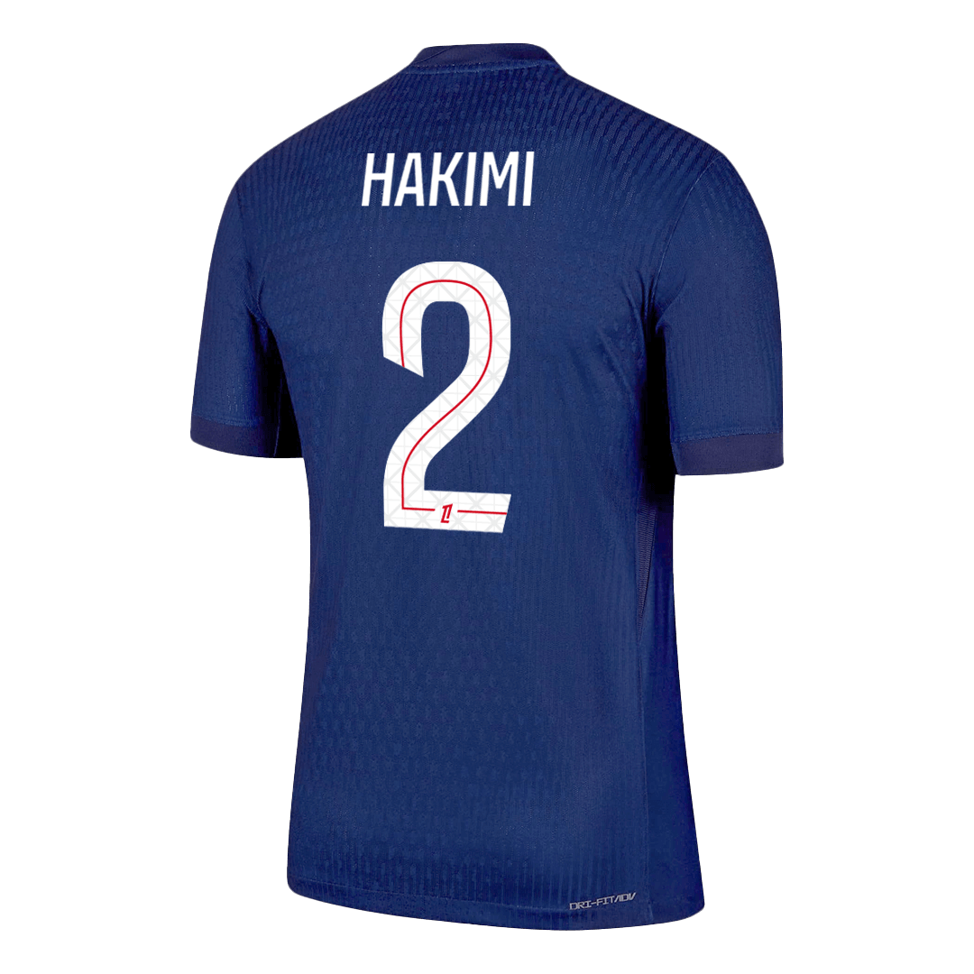 Camiseta Auténtica HAKIMI #2 PSG 2025/26 Primera Equipación -Versión Jugador