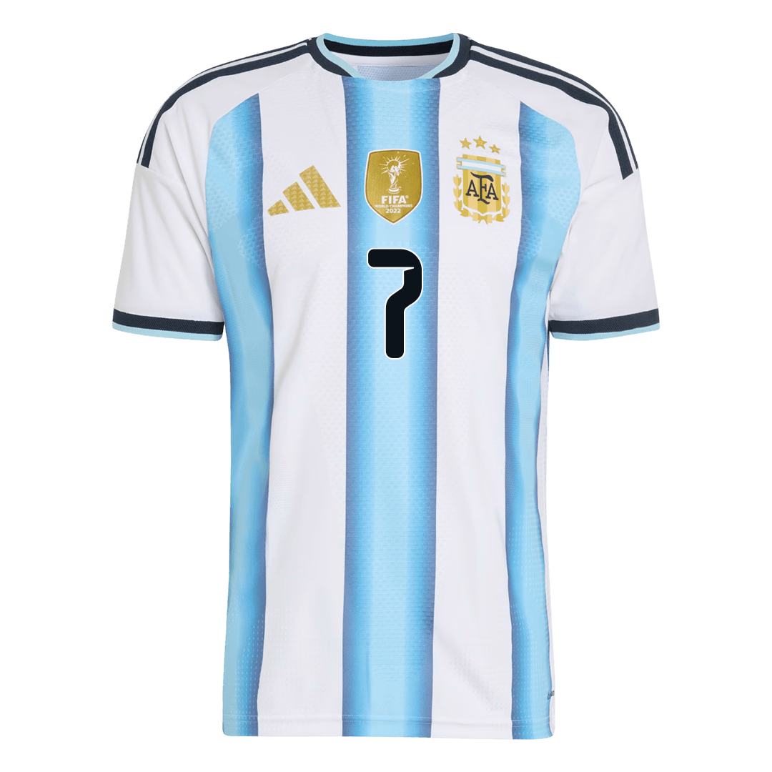 Camiseta Auténtica DE PAUL #7 Argentina 2026 Primera Equipación Copa del Mundo -Versión Jugador