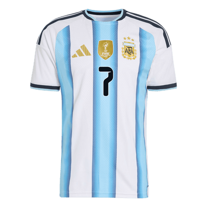 Camiseta Auténtica DE PAUL #7 Argentina 2026 Primera Equipación Copa del Mundo -Versión Jugador