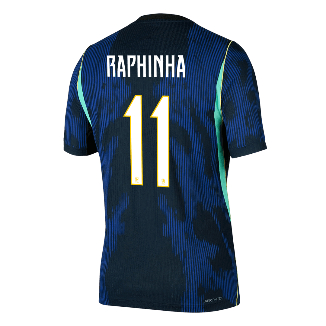 Camiseta Auténtica RAPHINHA #11 Brazil 2026 Segunda Equipación Copa del Mundo -Versión Jugador