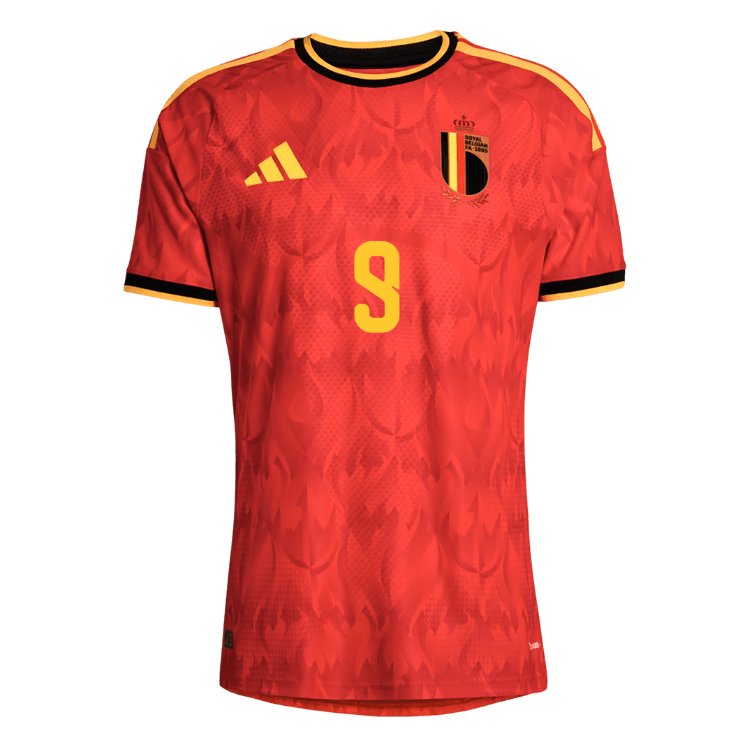 Camiseta Auténtica LUKAKU #9 Belgium 2026 Primera Equipación Copa del Mundo -Versión Jugador