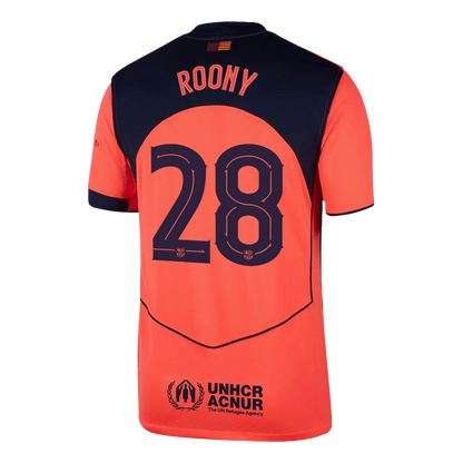Camiseta ROONY #28 Barcelona 2025/26 Tercera Equipación - Versión Hincha