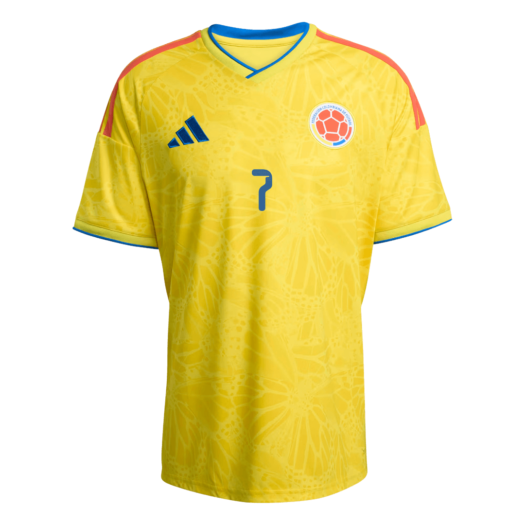Camiseta LUIS DíAZ #7 Colombia 2026 Primera Equipación Copa del Mundo - Versión Hincha