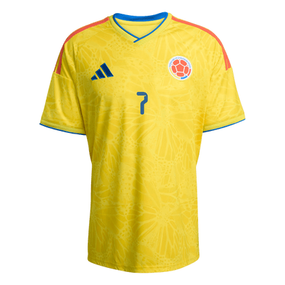 Camiseta LUIS DíAZ #7 Colombia 2026 Primera Equipación Copa del Mundo - Versión Hincha