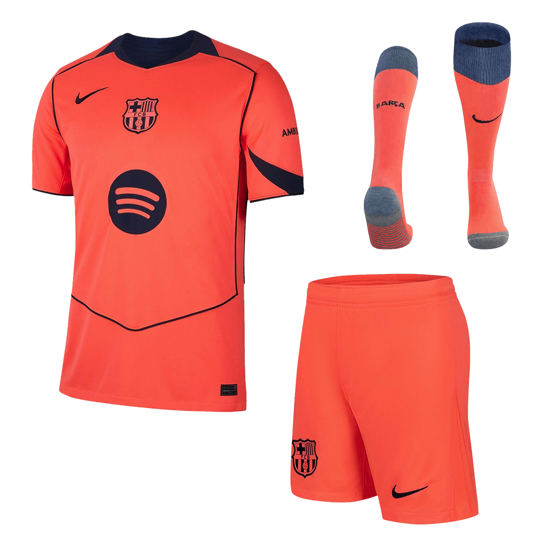 Conjunto Completo Barcelona 2025/26 Tercera Equipación