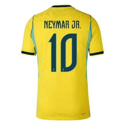 Camiseta Auténtica NEYMAR JR. #10 Brazil 2026 Primera Equipación Copa del Mundo -Versión Jugador
