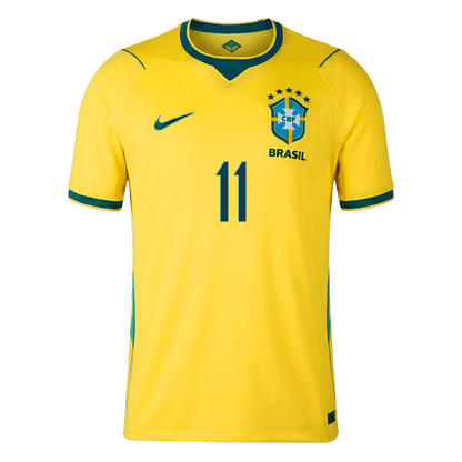Camiseta RAPHINHA #11 Brazil 2026 Primera Equipación Copa del Mundo - Versión Hincha