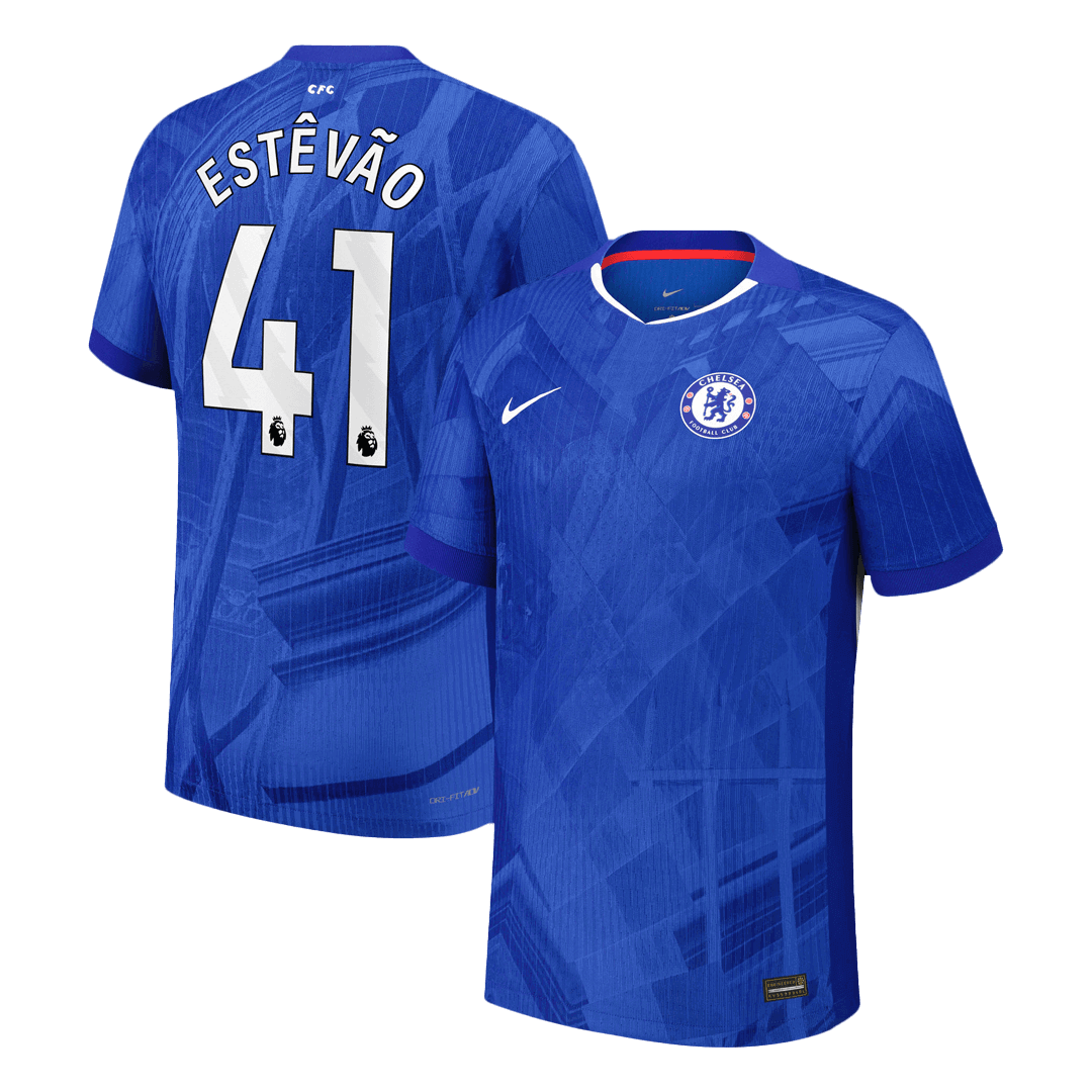 Camiseta Auténtica ESTÊVÃO #41 Chelsea 2025/26 Primera Equipación -Versión Jugador