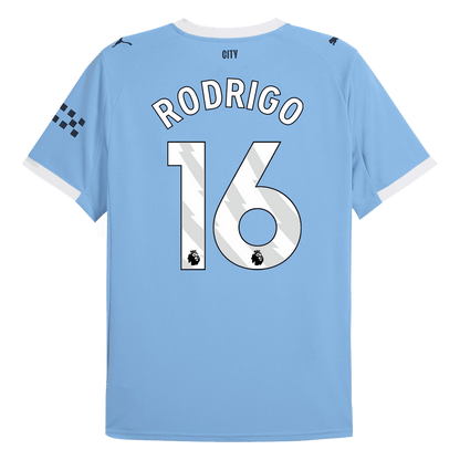 Camiseta RODRIGO #16 Manchester City 2025/26 Primera Equipación-Versión Hincha