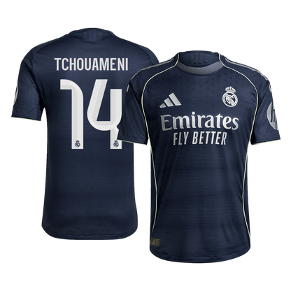 Camiseta Auténtica TCHOUAMENI #14 Real Madrid 2025/26 Segunda Equipación -Versión Jugador