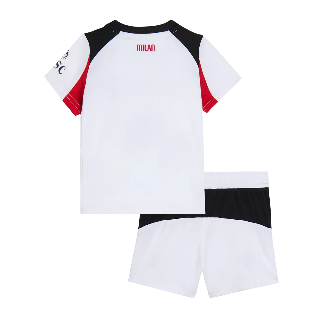 Conjunto Infantil AC Milan 2025/26 Segunda Equipación-Camisetas Pasion Shop