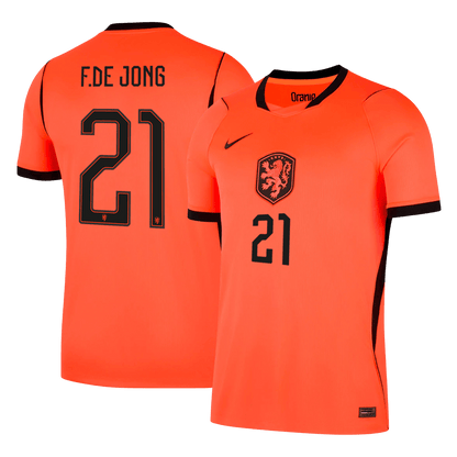 Camiseta F.DE JONG #21 Netherlands 2026 Primera Equipación Copa del Mundo - Versión Hincha