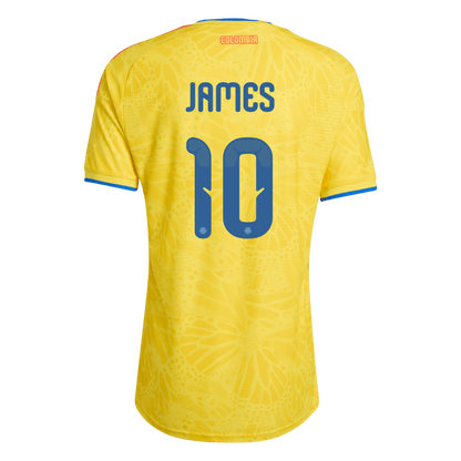 Camiseta Auténtica JAMES #10 Colombia 2026 Primera Equipación Copa del Mundo -Versión Jugador