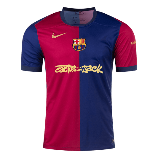 Camiseta Barcelona X Travis Scott 2024/25 Primera Equipación Hombre - Versión Hincha