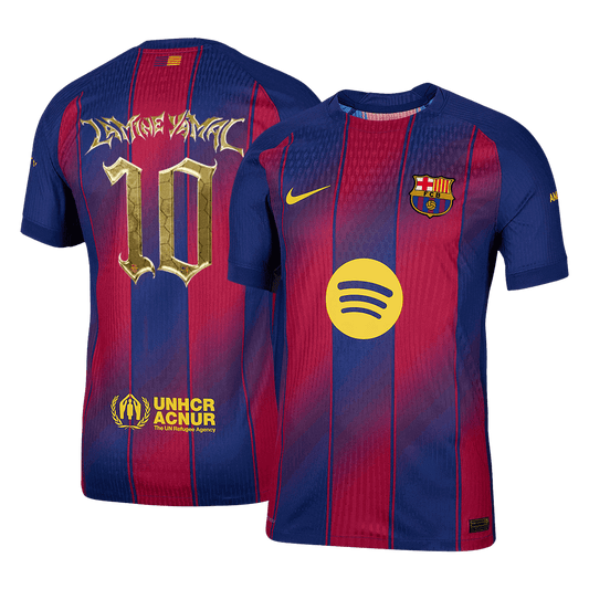 Camiseta Auténtica LAMINE YAMAL #10 Barcelona 2025/26 Primera Equipación -Versión Jugador