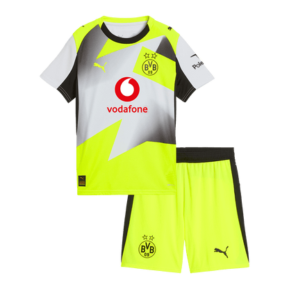 Conjunto Infantil Borussia Dortmund 2025/26 Segunda Equipación