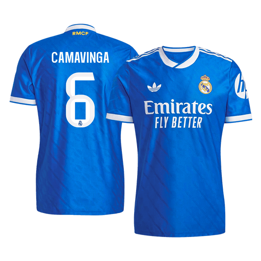Camiseta Auténtica CAMAVINGA #6 Real Madrid 2025/26 Tercera Equipación -Versión Jugador