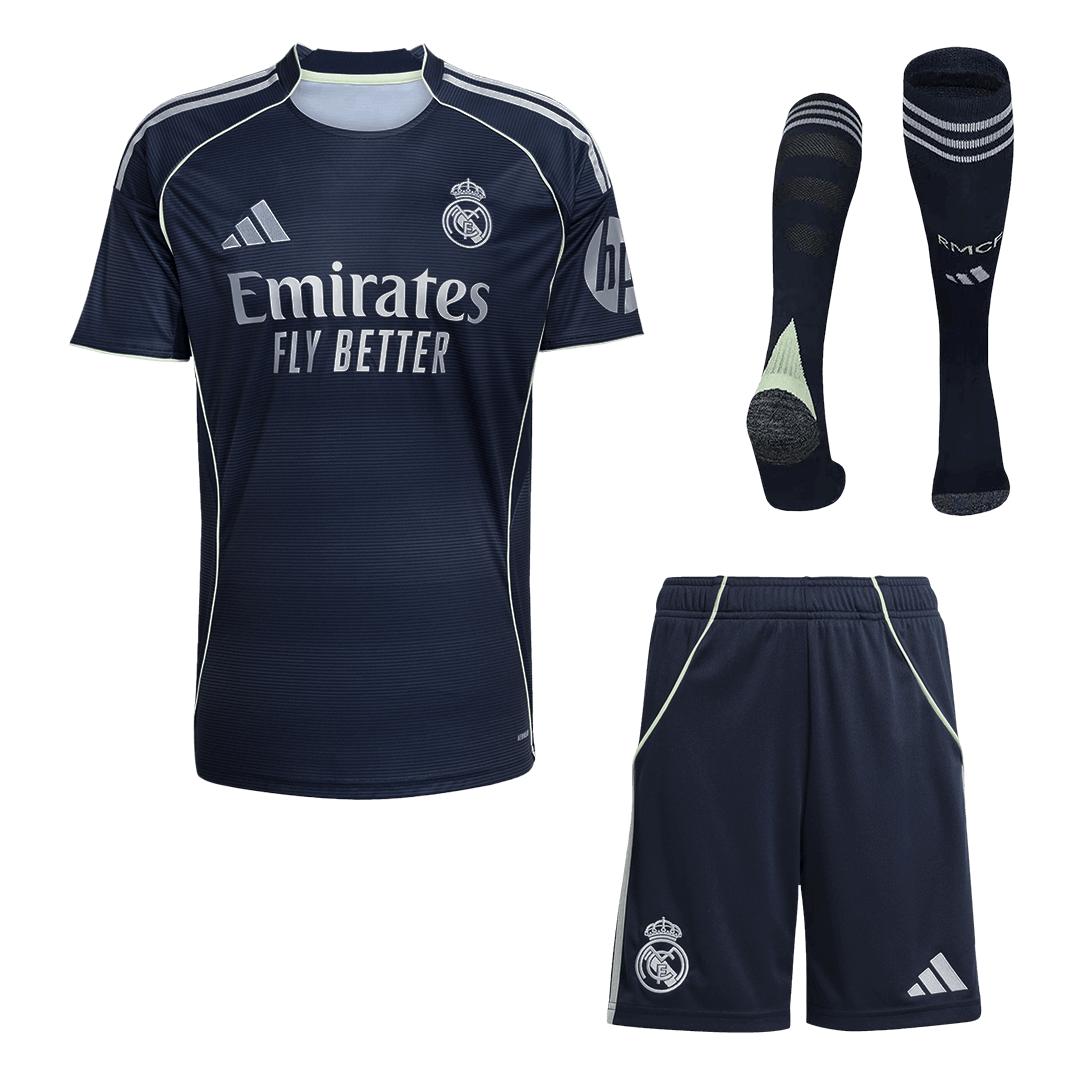 Conjunto Completo Real Madrid 2025/26 Segunda Equipación-Camisetas Pasion Shop