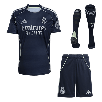 Conjunto Completo Real Madrid 2025/26 Segunda Equipación-Camisetas Pasion Shop