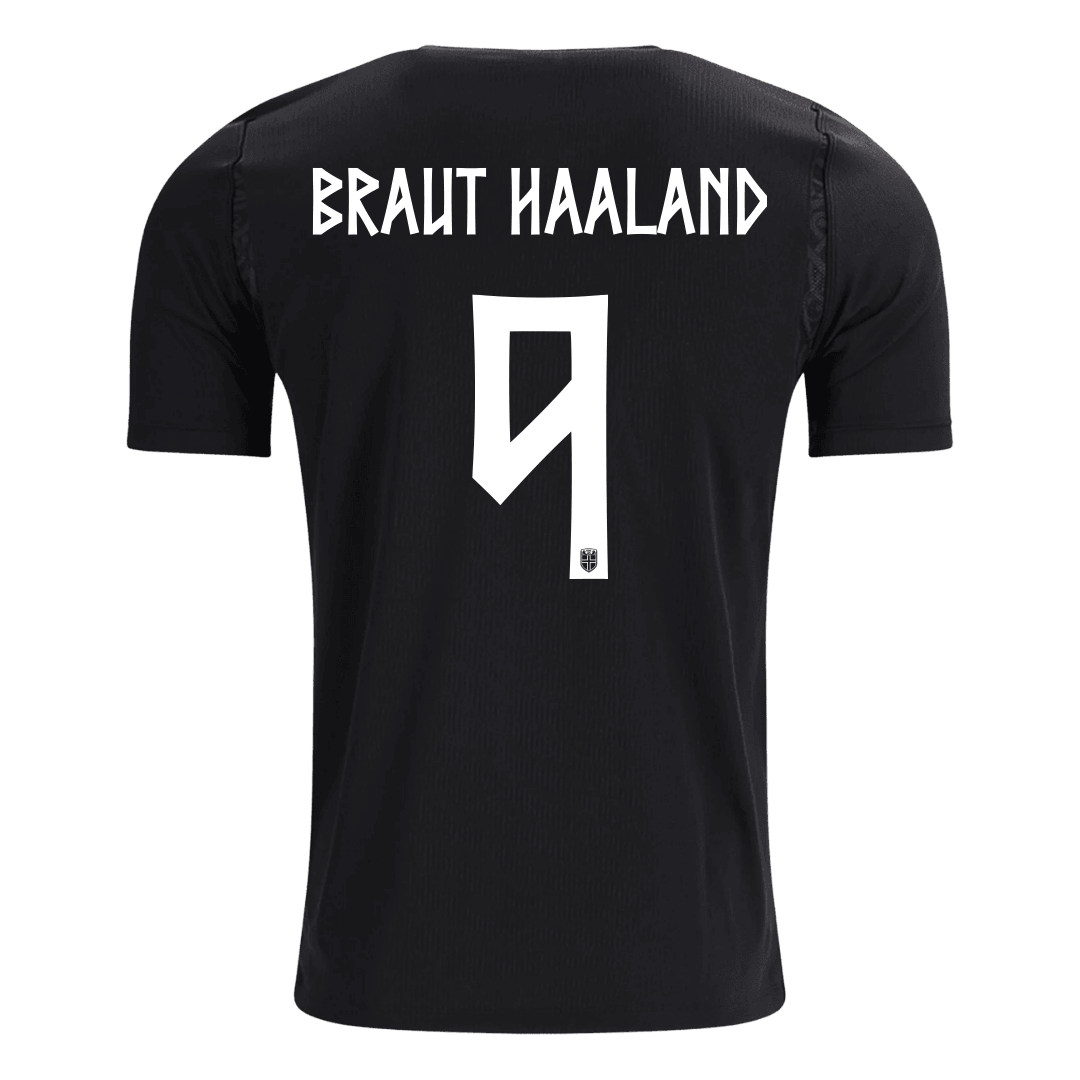 Camiseta BRAUT HAALAND #9 Norway 2026 Segunda Equipación Copa del Mundo - Versión Hincha