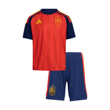 Conjunto Infantil Spain 2026 Primera Equipación Copa del Mundo
