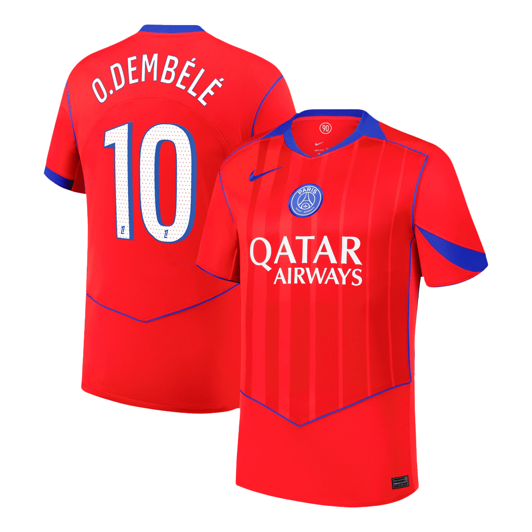 Camiseta O.DEMBÉLÉ #10 PSG 2025/26 Tercera Equipación - Versión Hincha