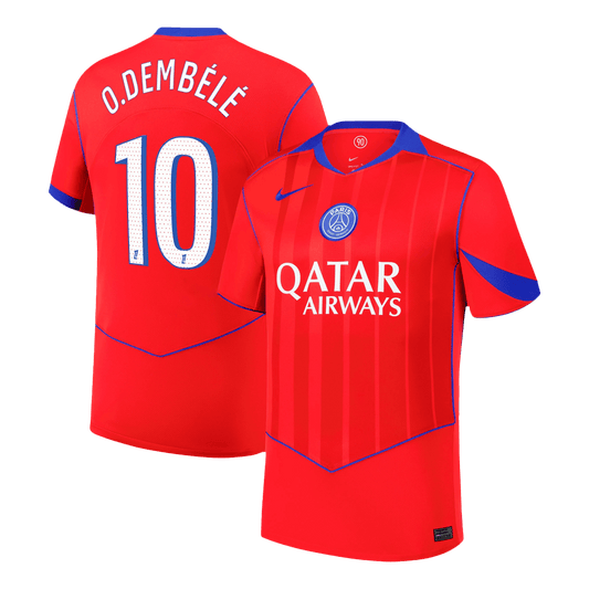 Camiseta O.DEMBÉLÉ #10 PSG 2025/26 Tercera Equipación - Versión Hincha