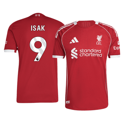 Camiseta Auténtica ISAK #9 Liverpool 2025/26 Primera Equipación-Versión Jugador-Camisetas Pasion Shop