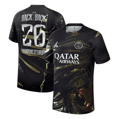 Camiseta Champions of Europe #26 PSG 2025/26 - Versión Hincha