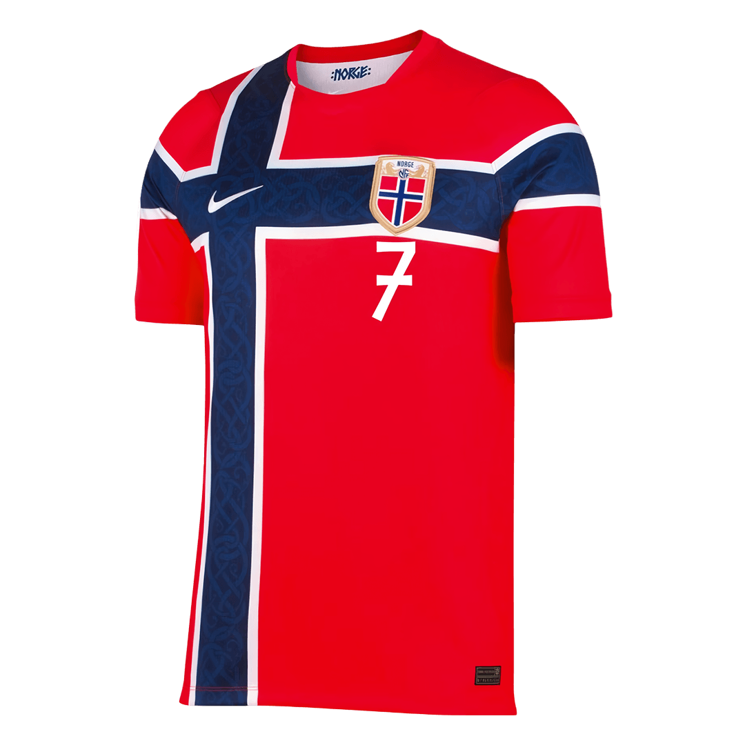 Camiseta SØRLOTH #7 Norway 2026 Primera Equipación Copa del Mundo - Versión Hincha
