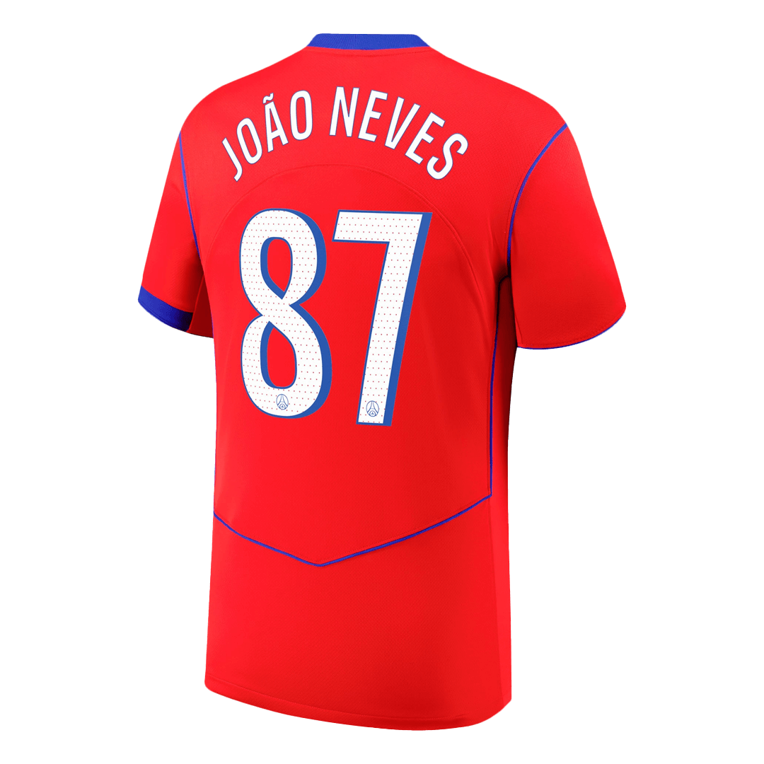 Camiseta JOÃO NEVES #87 PSG 2025/26 Tercera Equipación - Versión Hincha