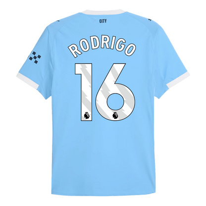 Camiseta Auténtica RODRIGO #16 Manchester City 2025/26 Primera Equipación-Versión Jugador