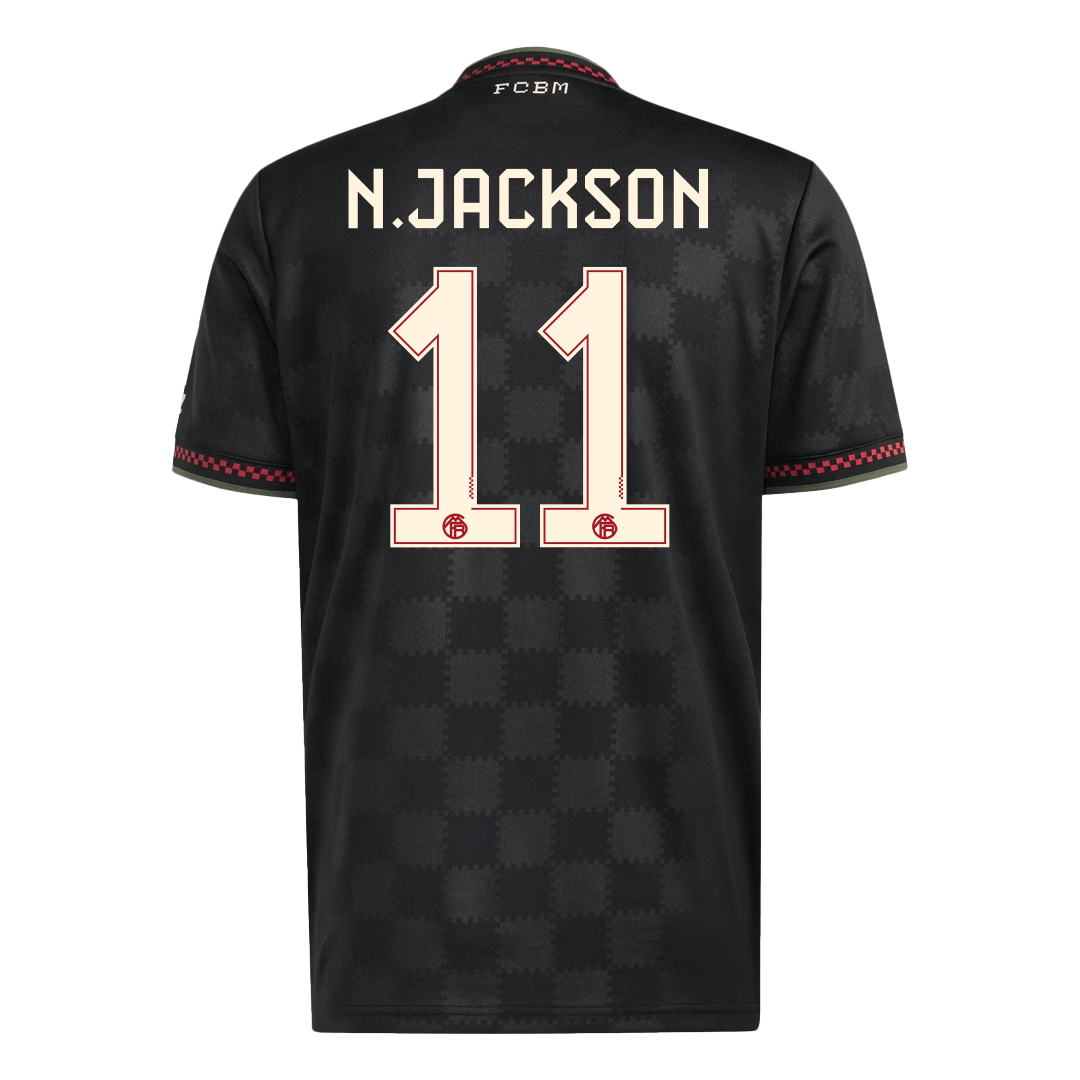 Camiseta N.JACKSON #11 Bayern Munich 2025/26 Tercera Equipación - Versión Hincha