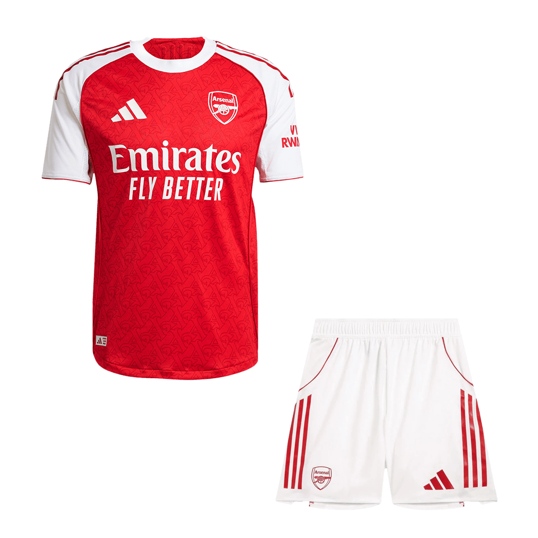 Conjunto Auténtico Arsenal 2025/26 Primera Equipación-Camisetas Pasion Shop