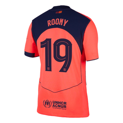 UCL Camiseta Auténtica ROONY #19 Barcelona 2025/26 Tercera Equipación -Versión Jugador