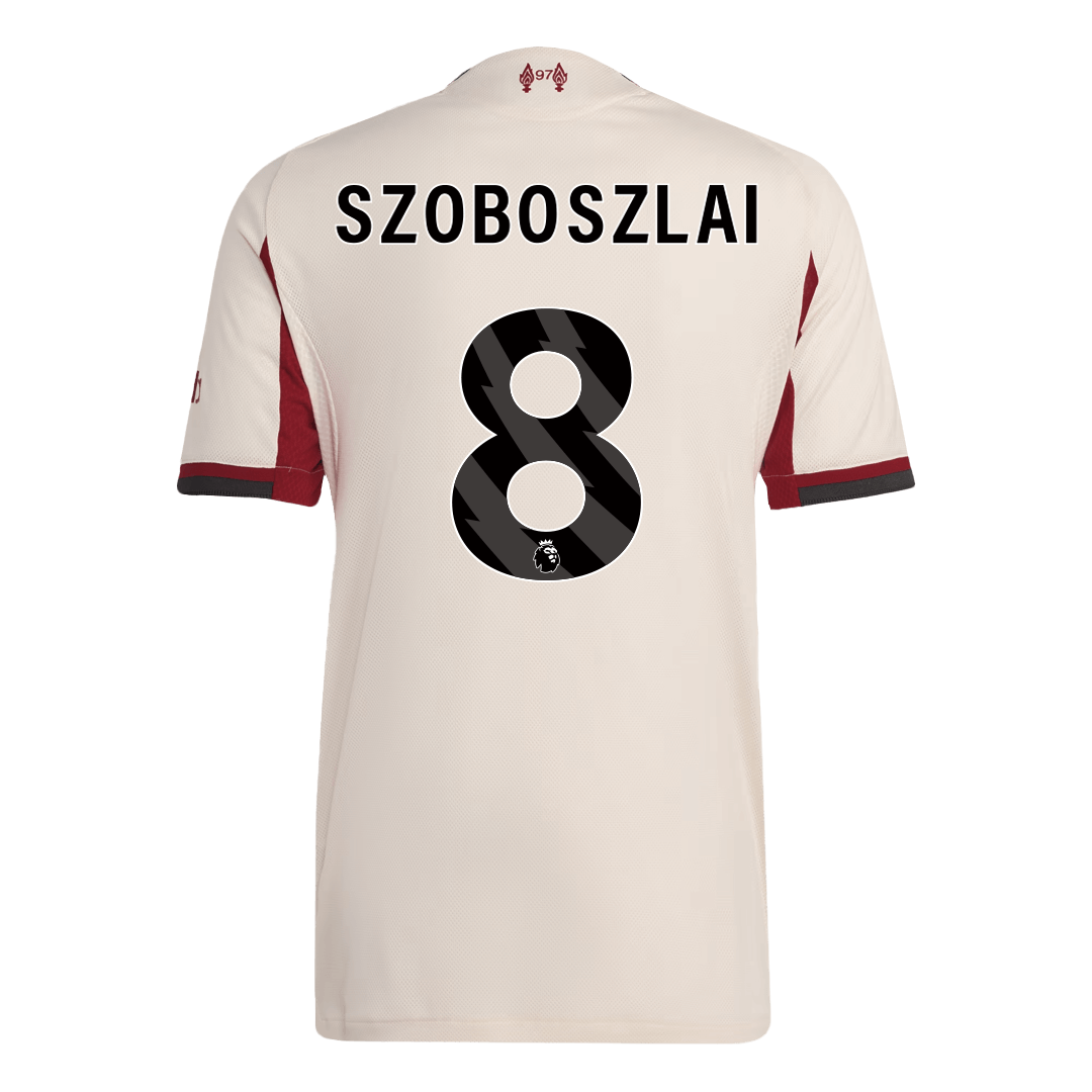 Camiseta Auténtica SZOBOSZLAI #8 Liverpool 2025/26 Segunda Equipación -Versión Jugador