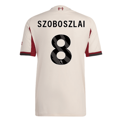 Camiseta Auténtica SZOBOSZLAI #8 Liverpool 2025/26 Segunda Equipación -Versión Jugador