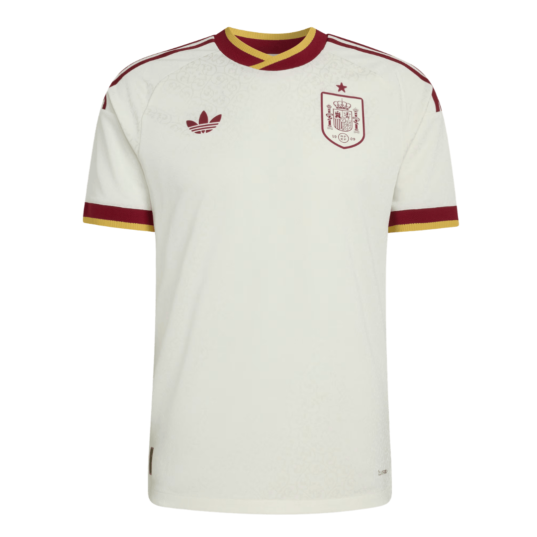 Camiseta Auténtica Spain 2026 Segunda Equipación Copa del Mundo -Versión Jugador